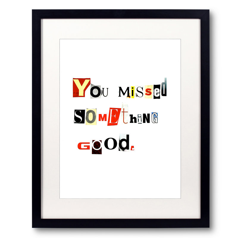 You Missed Something Good Print by Timothy Buckwalter, 21.25" H x 17.25" W x 0.875" D