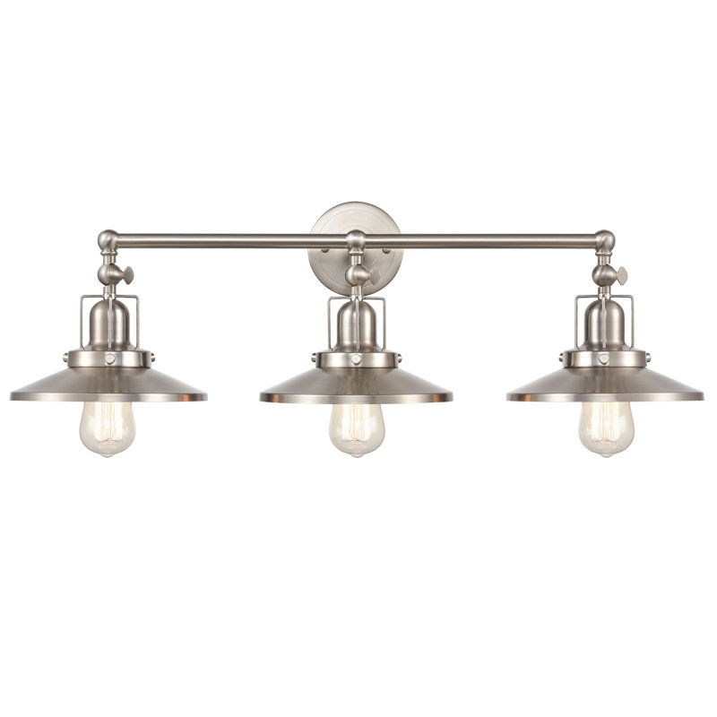 Ayoka 28'' Wide 3-Light Vanity Light - Satin Nickel