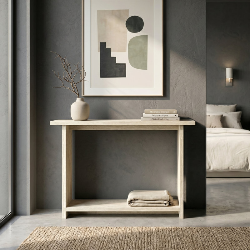 Sigler Modern 47" W Rectangular Console Table With Open Shelf