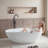 55.12'' x 30.71'' Soaking Solid Surface Bathtub