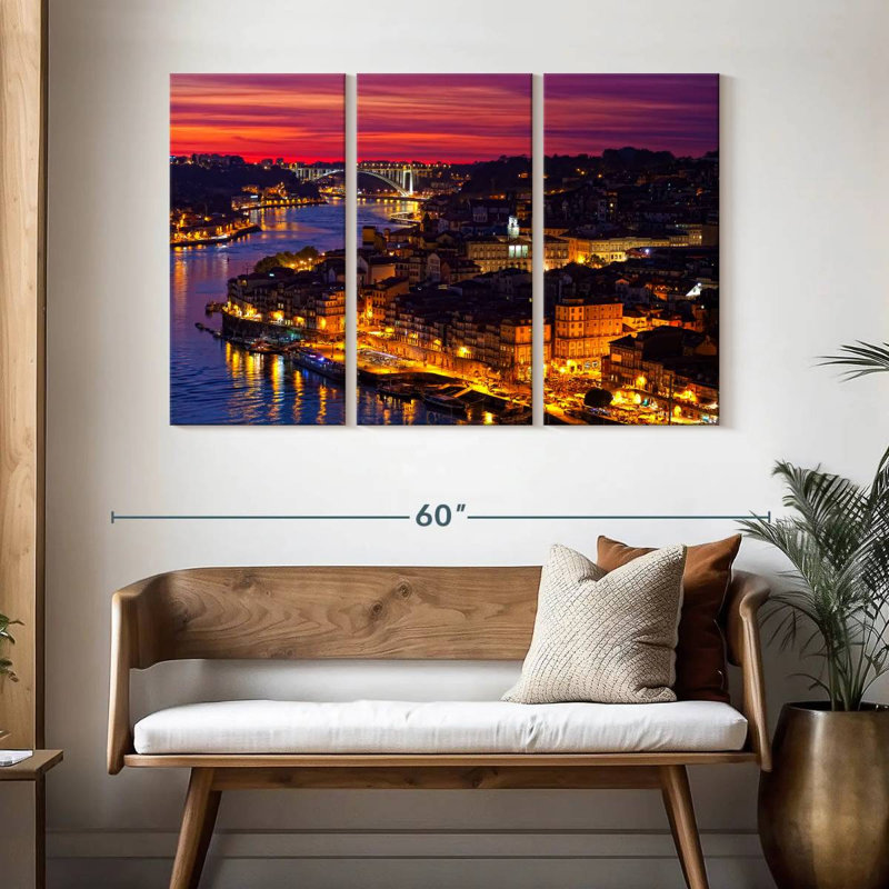 Lumières dorées Nicci Porto, H 32 po x l 50 po