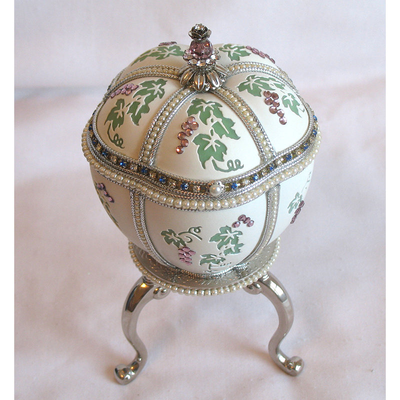 Boîte à bijoux pour oeuf d’oie