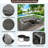 9-piece Outdoor Half-moon Wicker Conversation Sets With 1 Nesting Coffee Table And Tempered Glass Top-195183686