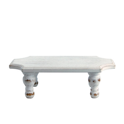 Piédestal en bois blanc 15,75 po