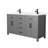 Beckett 60" Freestanding Double Bathroom Vanity with Cultured Marble Top-46032555-61130376-49797321