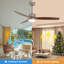 Ventilateur de plafond moderne à 3 pales de 52 po avec ensemble d'éclairage et télécommande AuraVista-33271120-33271119