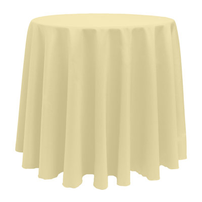 Bjarne Solid Color Round Tablecloth