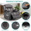 Kyneshia Upholstered Heated Massage Chair-350382996