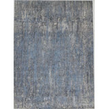 Contemporary One-of-a-Kind Rectangle 8'10" X 12' Hand Knotted Area Rug