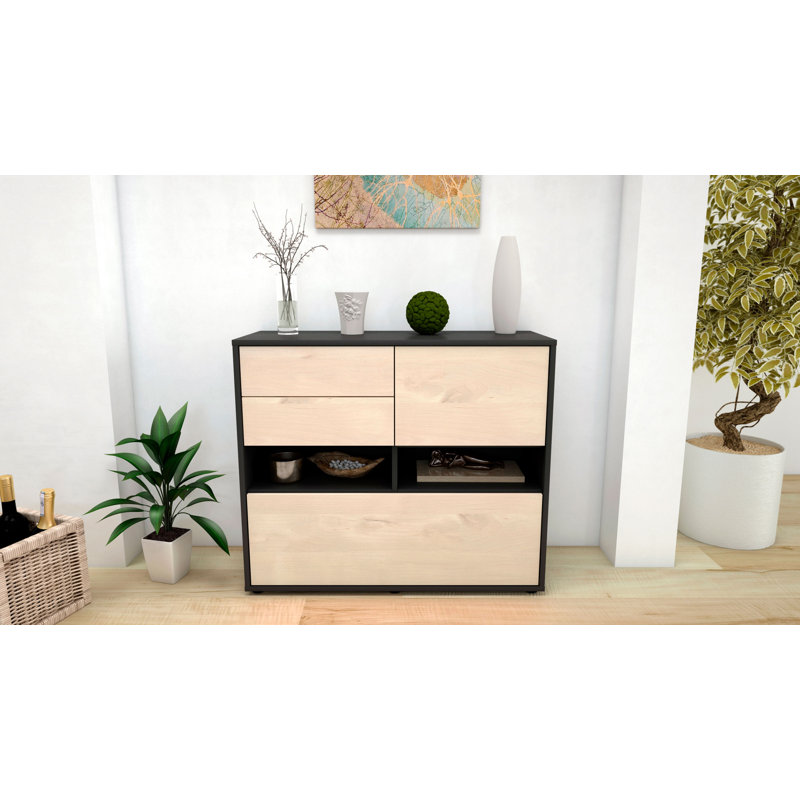 Quane 92cm Sideboard, Anthracite/Cedar