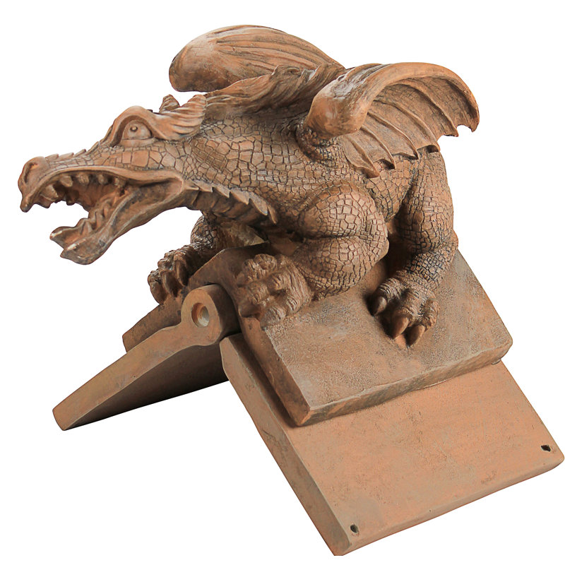 Apex the Winged Dragon Sculptural Roof Cresting