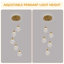 Luminaire suspendu en grappe à 5 lumières, lustre à DEL pour la cuisine, la salle à manger-134502891-134502900-134502903