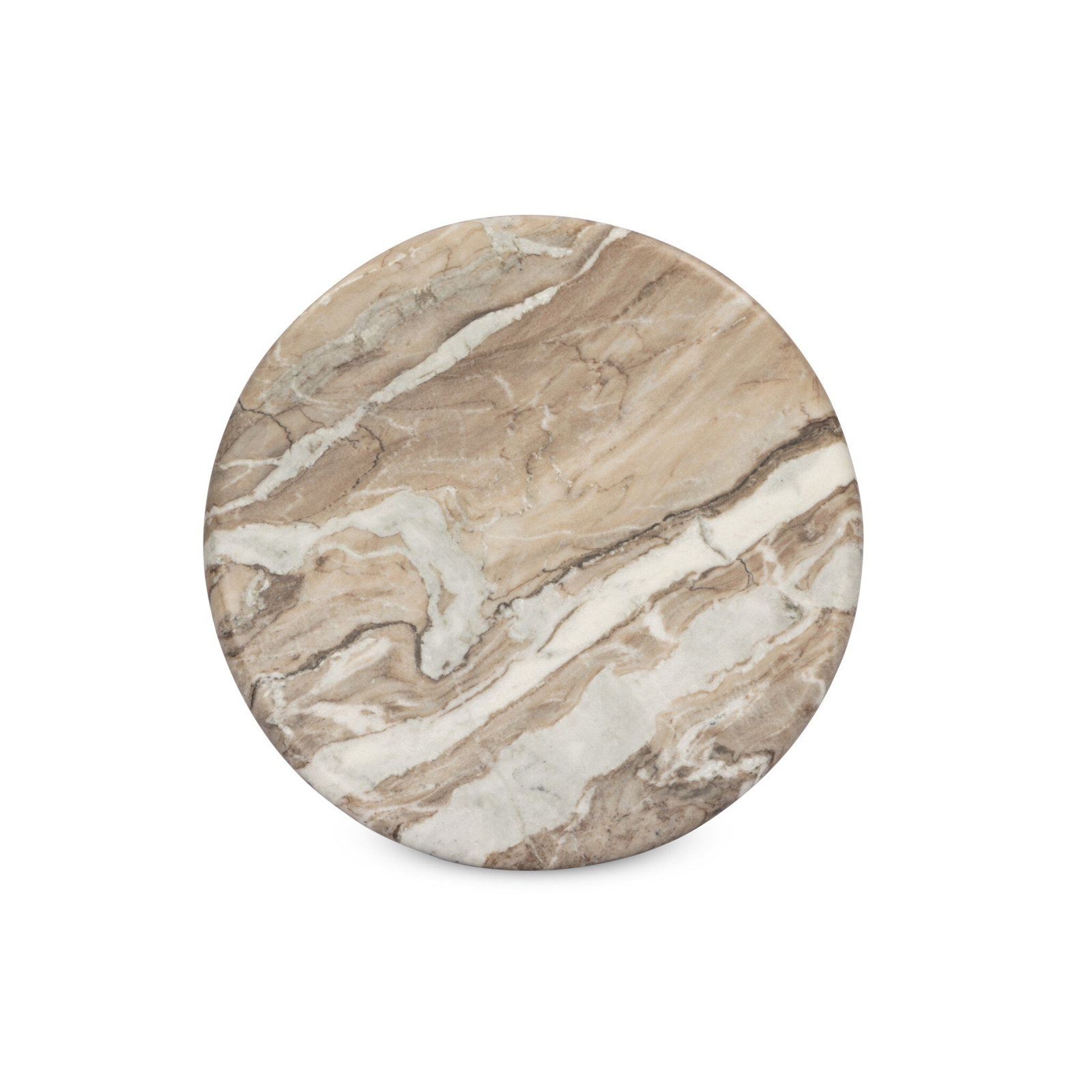 Figueroa 21" Genuine Marble End Table, Sawar Marble