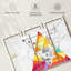 Ensemble de 3 pièces abstraites à motif géométrique triangulaire sur toile par Jonathan A.-93062549