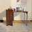 Folding Bamboo Desk with Storage Shelves