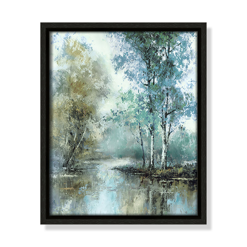 «Stone I Spring» par T.C. Chiu, Espresso, H 11,5 po x l 9,5 po