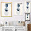 «Essential Circles Retro», aquarelle bleue sur toile-921712297-921712301