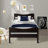 Abbotsholme Wood Low Profile Platform Bed-2031509054