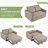 **SOLD AS IT IS** Dharius 68.5" Convertible Sofa Bed 3-in-1 Upholstered Sleeper Sofa Couch Bed with Cushions
