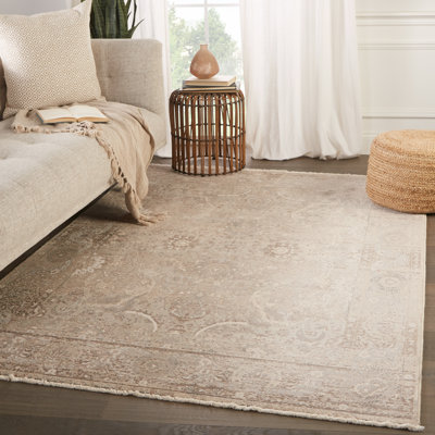 Tapis gris tissé à la machine Clint