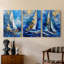 Série Sea and Shore XVIII - Ensemble de toiles tendues avec châssis Premium - Prêt à être accroché-995555030