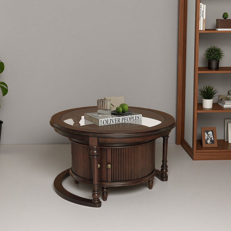 Ensemble de tables basses Modern Modern, Marron foncé