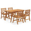Solid Wood Patio Dining Set Table,