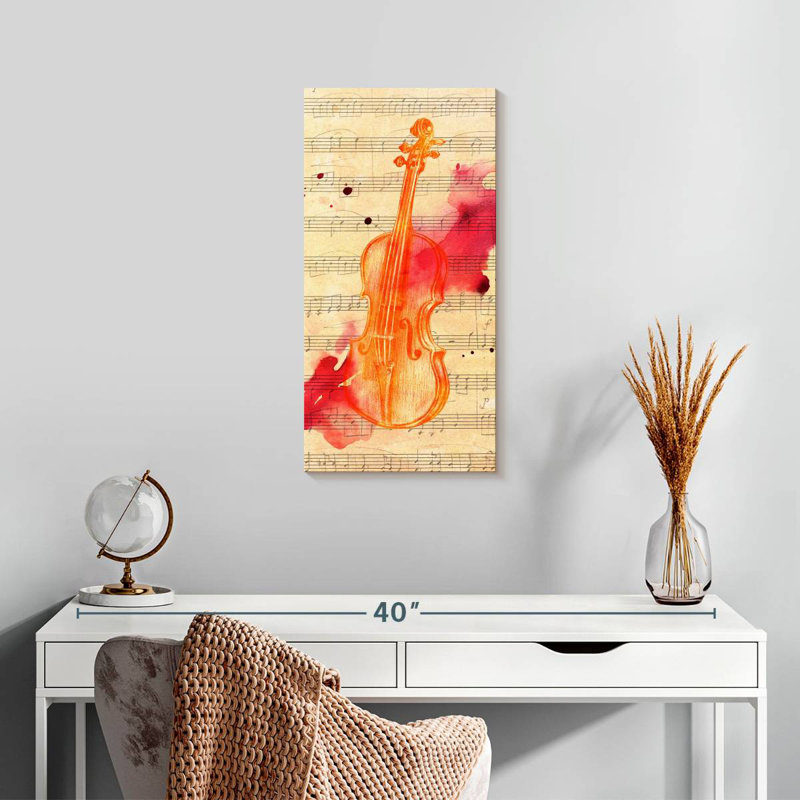 Mélodie de violon, H 24 po x l 12 po