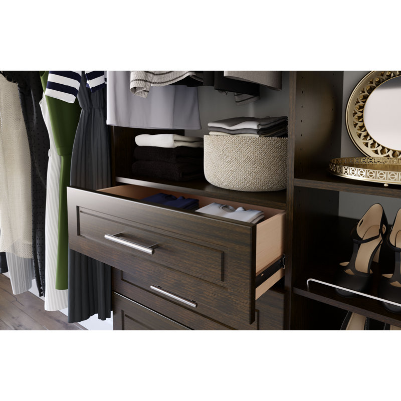 96'' - 120'' Closet System (Can Be Cut To Fit), Truffle