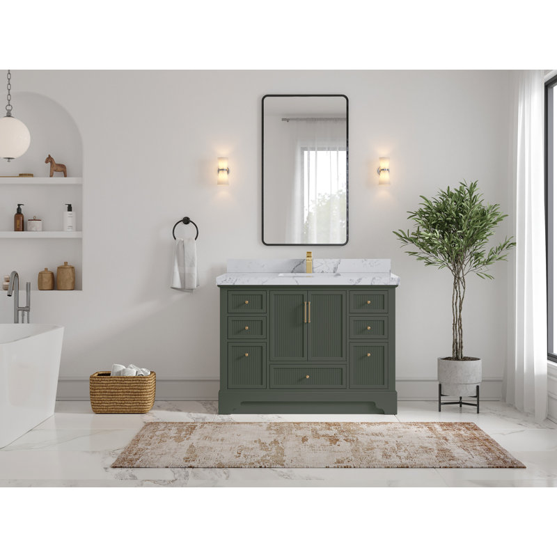 Ensemble de meuble-lavabo simple 48 po avec plateau Alys