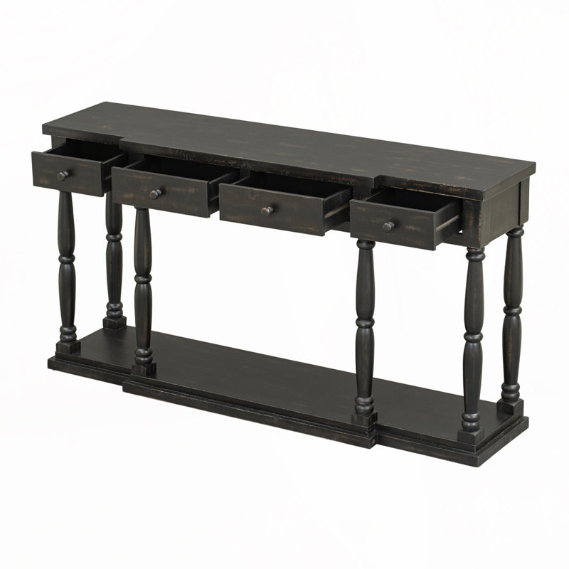Commode d'appoint avec tiroirs de rangement frontaux et 1 tablette