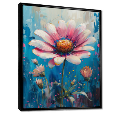 Décoration murale fleurs bleues et bleues vibrantes II - Bleuet