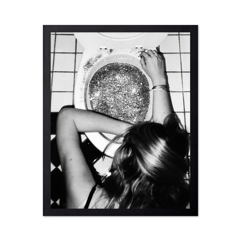 Après la soirée disco, Black Framed, Poster, 11"H x 14"W