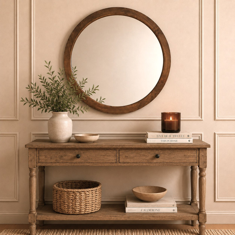 Mirror, 85cm H x 85cm W