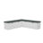L-Shaped Upholstered Shoe Storage Bench