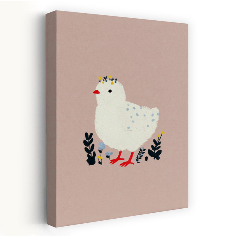 Flower Chick by Treechild - Wrapped Canvas Print, 121.92 cm H x 81.28 cm W
