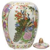 Floral Design Decorative Urn