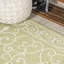 Tapis d'intérieur / extérieur vert / crème Dauphinais-1323943690
