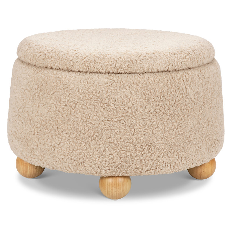 Tuffet Ottoman, Chai Shearling
