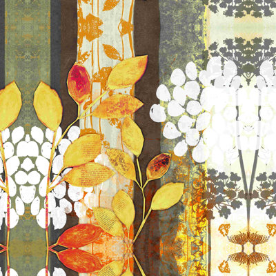 " Gray Brown Nature Leaves 2 "