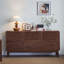 Commode d'appoint simple en noyer noir
