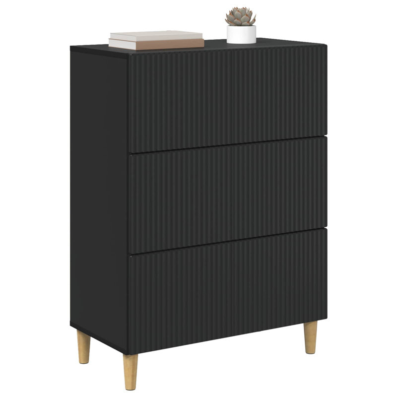 Standard Accent Chest, 90cm H x 66cm W x 34.5cm D, Black