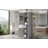 Tall Bathroom Storage Cabinet, Freestanding Storage Cabinet With Two Different Size Doors And Adjustable Shelf, Door Shelve Design, MDF Board With Painted Finish, Gray-1572507826