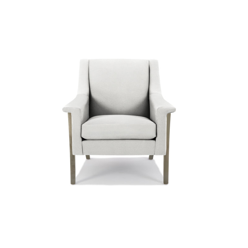 Fauteuil Arlo, Bois flottant, Mélange de polyester neige