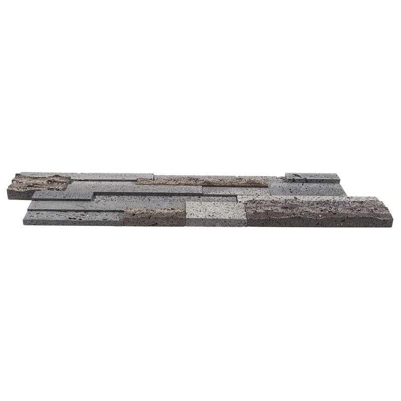 Stackstone 8x24 Textured 3D Brick Lava Stone Mosaic Tile