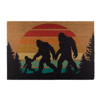 Doormat Coir - Sasquatch Family