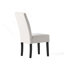 Chaise de salle à manger élégante et confortable avec dossier capitonné et pieds teintés espresso
