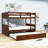 Cantero Full over Full Bunk Bed with Built-In Ladder , Trundle Bed Included-1070190262