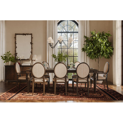 Guinna 8 - Person Solid Wood Dining Set