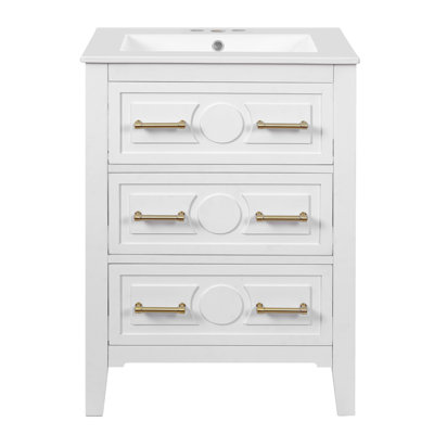 Ensemble de meuble-lavabo 24 po avec lavabo en céramique